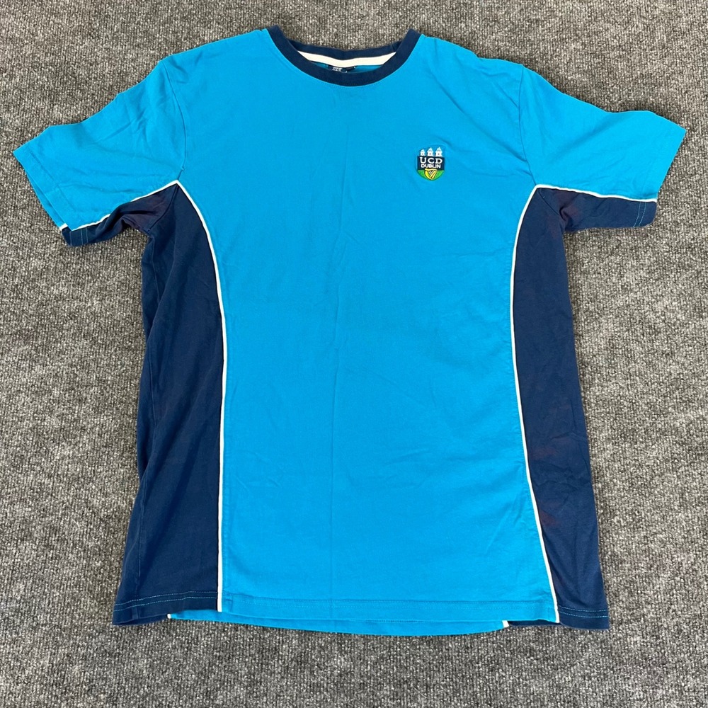 UCD Dublin University College Dublin T-Shirt Blue Navy XL Short Sleeve Tee